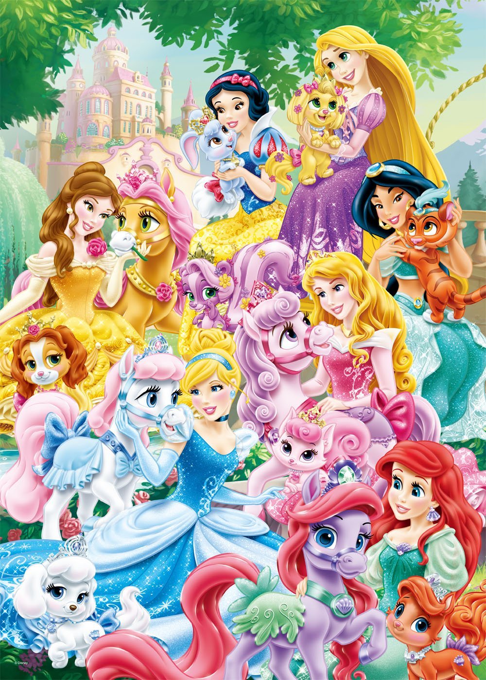 Neu Komplettsatz Disney Prinzessin Princess Palace Pets 2015 mit 11 BPZ Deutsch