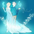 Elsa and Jack - elsa-the-snow-queen fan art