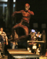 Grant Gustin on set of Flash/Arrow Crossover - the-flash-cw photo