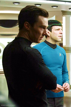 Khan and Spock - BTS