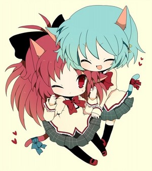 Kyouko and Sayaka