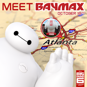 Meet Baymax at the Little 5 Points Parade October 18th 