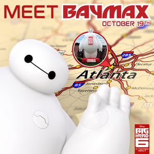  Meet Baymax today at Zoo Atlanta October 19th