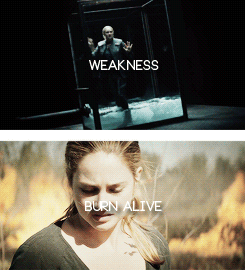  The fear of... Weakness and being burned alive
