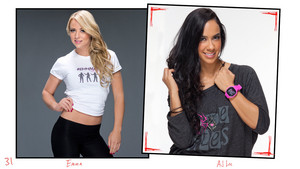  Unseen Diva foto's - AJ Lee and Emma