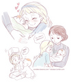 Young Elsa and Baby Anna - elsa-the-snow-queen fan art