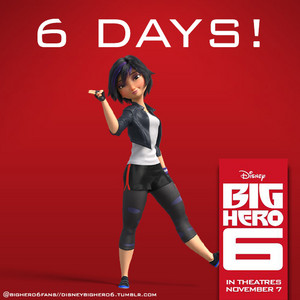 6 days until the release of Big Hero 6!