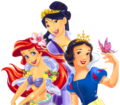 Ariel,Mulan and Snow - disney-princess photo