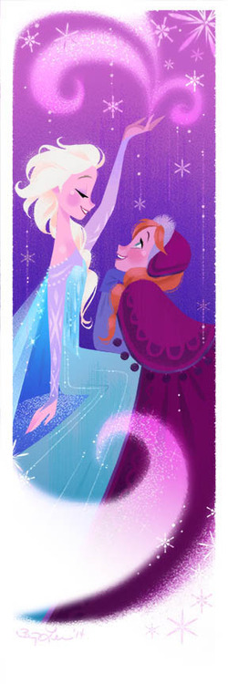  Elsa and Anna door Brittney Lee