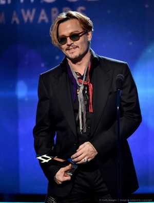  Johnny at the 2014 Hollywood Film Awards on Friday