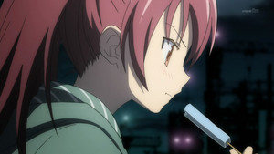  Kyoko Sakura Eating A Popsicle