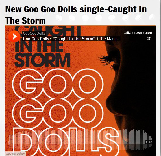 Photo of New Goo Goo Dolls Single-Caught In The Storm for fans of Goo Goo D...