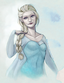 Queen Elsa  - disney-princess fan art