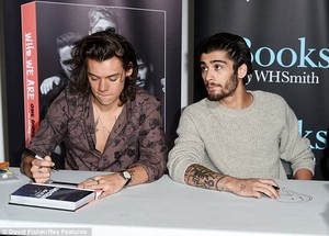  THE BOYS (MINUS LOUIS) TODAY AT THE WHO WE ARE BOOK SIGNING. 29/10/14