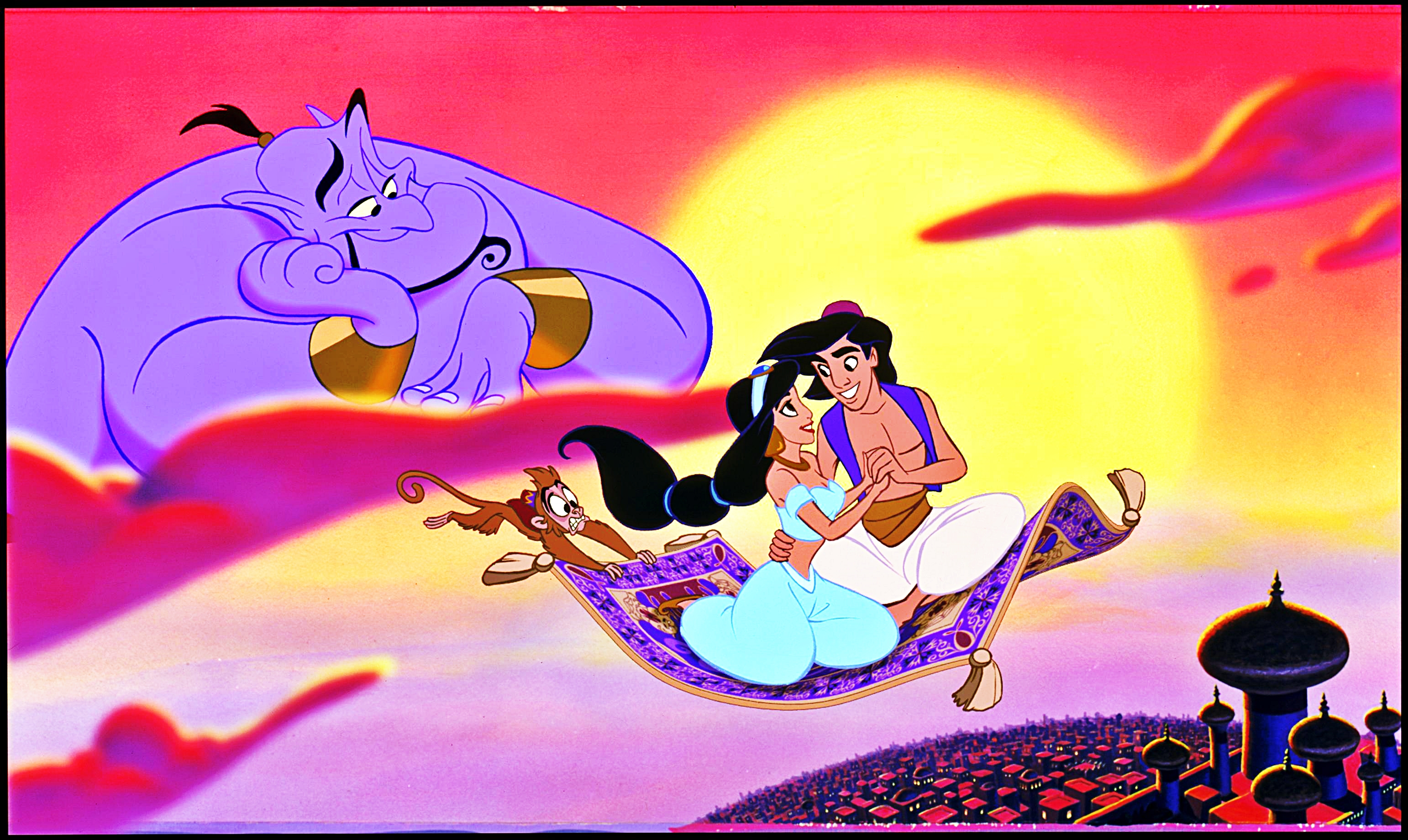 Princess Jasmine production cel from Disney's Aladdin: The Series