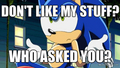 Who Asked You? - sonic-the-hedgehog photo