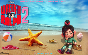  Wreck-It Ralph 2 সৈকত দেওয়ালপত্র (Where the Monkey দুধ are we?)