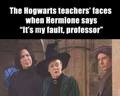 "it's my fault, professor" - harry-potter photo