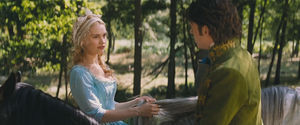 Baby as Charming and Lily James as Cinderella