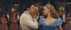 Baby as Charming and Lily James as Cinderella
