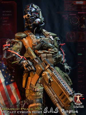  Calvin's Custom one sixth scale original 디자인 Gears of Peace MkV Military Cyborg Series