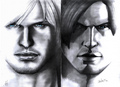 Dante and Leon - video-games fan art