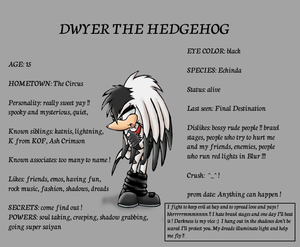  Dwyer The Hedgehog