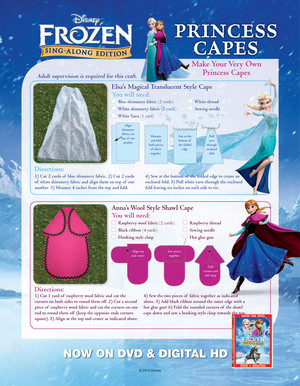  Frozen - Uma Aventura Congelante Princess Capes
