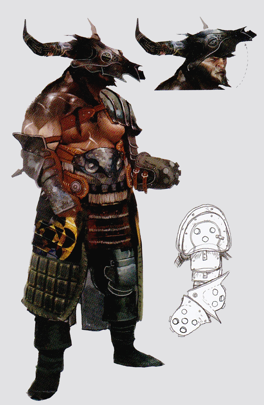 Iron Bull concept art in The Art of Dragon Age ...