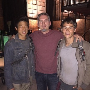  James at The Scorch Trials Set