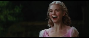 Lily James as Cinderella