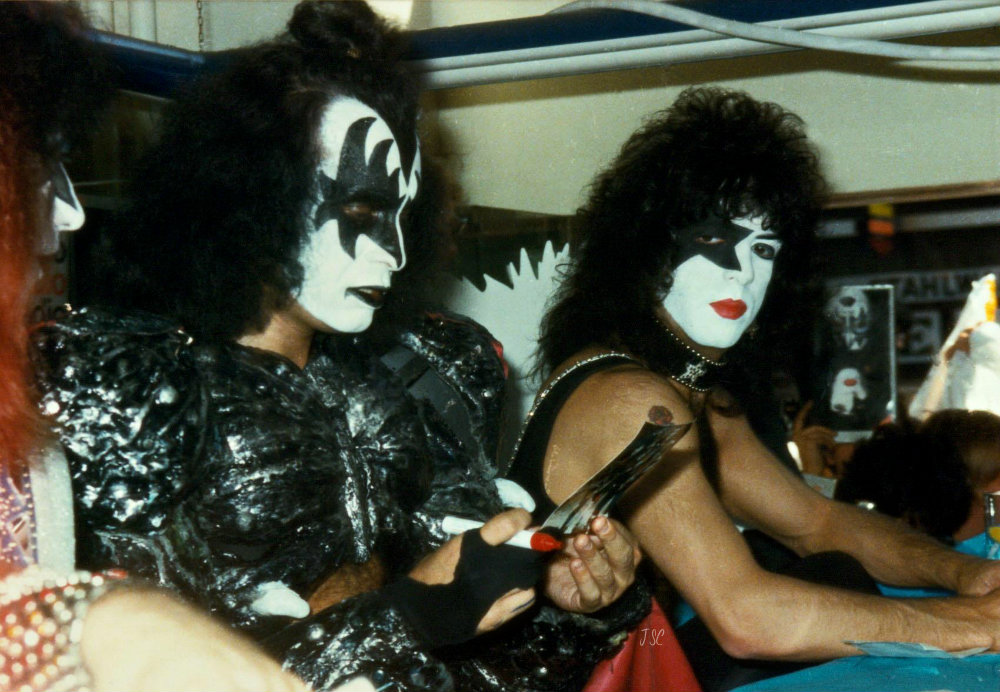 Photo of Paul Stanley and Gene Simmons 1980 for fans of Paul Stanley. 