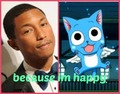 Pharell and happy collage - anime photo