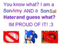 SonAmy and a SonSal hater! - sonic-the-hedgehog photo