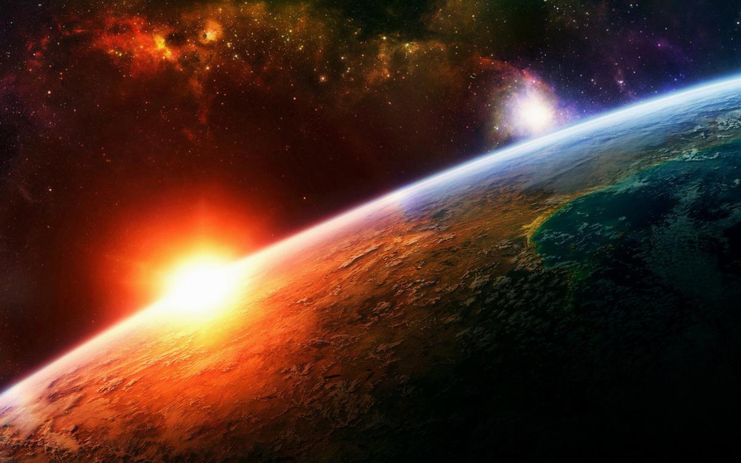 Weltraum Sunrise Hintergrund - Amazing Space!!! Hintergrund (37899124