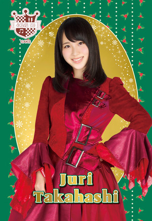  Takahashi Juri - ए के बी 4 8 क्रिस्मस Postcard 2014