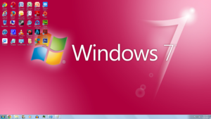  Windows 7 rosado, rosa 35