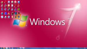  Windows 7 rosado, rosa 36