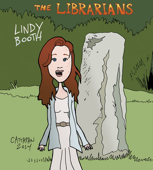  cartoon of Lindy Booth