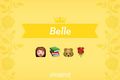Belle Emojis - disney-princess photo