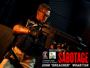  Calvin's Custom One Sixth Scale Arnold Schwarzenegger as Breacher in Sabotage figure