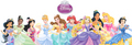 Disney princesses line up - disney-princess photo