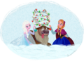 Elsa, Anna and Sven - frozen fan art