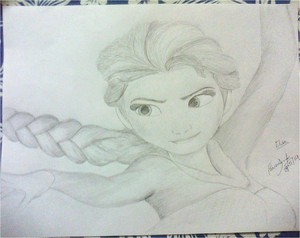  Elsa drawing