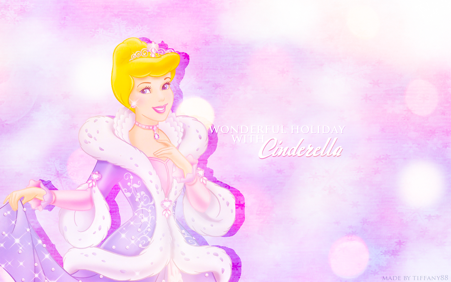 Holiday Princess - Cinderella - Disney Princess Wallpaper (37918612) -  Fanpop