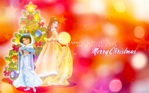  Holiday Princess - жасмин and Belle