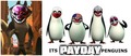 Its Payday, Penguins! (and Wolf) - penguins-of-madagascar fan art