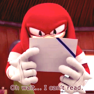  Knuckles Can't Read