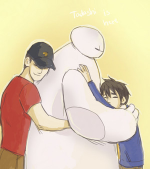Tadashi, Baymax and Hiro