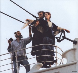  on the set of Титаник